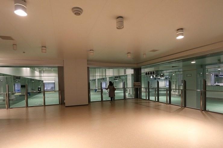 Area di osservazione per i turisti al mercato del pesce di Toyosu